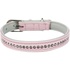 Papírenské zboží - Active Comfort Lederhalsband mit Steinen - rosa S: 23-28 cm/15 mm