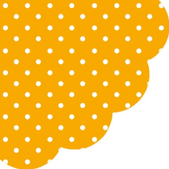 Papírenské zboží - Ubrousky PAW R 32 cm Dots Orange