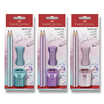 Papírenské zboží - Grafitová tužka Faber-Castell Sparkle - perleťové odstíny set, mix barev