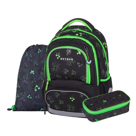 Papírenské zboží - Školní set 3ks OXY NEXT Green cubes