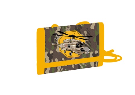 Papírenské zboží - Dětská textilní peněženka Helikoptéra