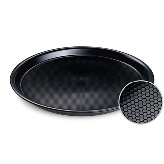 Papírenské zboží - Servírovací podnos (PS) Gastro kulatý černý průměr 37 x 3 cm [1 ks]