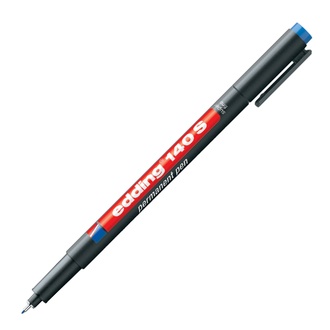 Papírenské zboží - Permanentní popisovač "140 S", modrá, OHP, 0,3mm, EDDING