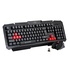 Papírenské zboží - Marvo KW509, Tastatur mit der optischen Maus, CZ/Sk, Gamingset, schnurlos, schwarz