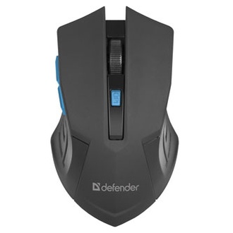 Papírenské zboží - Defender Myš Accura MM-275, 1600DPI, 2.4 [GHz], optická, 6tl., 1 kolečko, bezdrátová, čer