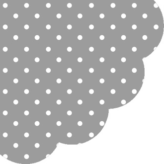 Papírenské zboží - Ubrousky PAW R 32 cm Dots Grey