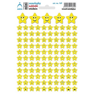 Papírenské zboží - Samolepky "Hvězdičky" žluté
