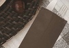 Papírenské zboží - Bestecktasche New braun mit weißer Serviette [125 Stück]