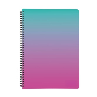 Papírenské zboží - Twin wire blok A4 PP OMBRE růžová