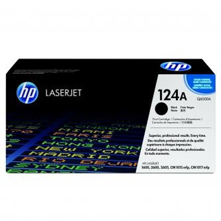 Papírenské zboží - HP originální toner Q6000A, black, 2500str., HP 124A, HP Color LaserJet 1600, 2600n, 2605