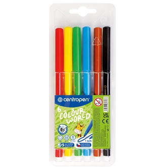 Papírenské zboží - Popisovač CENTROPEN 7550 sada 6 barev (fixy)