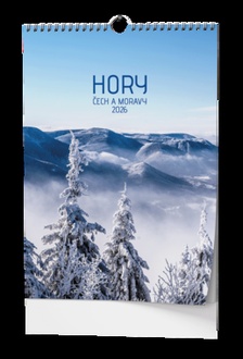 Papírenské zboží - Nástěnný kalendář - Hory Čech a Moravy - A3