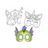 Papírenské zboží - Malvorlagen Avenue Mandarine Graffy Pop Mask Märchentiere