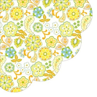 Papírenské zboží - Ubrousky PAW R 32 cm Floral Pattern Orange