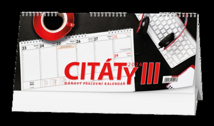 Papírenské zboží - Stolní kalendář - Pracovní kalendář CITÁTY III