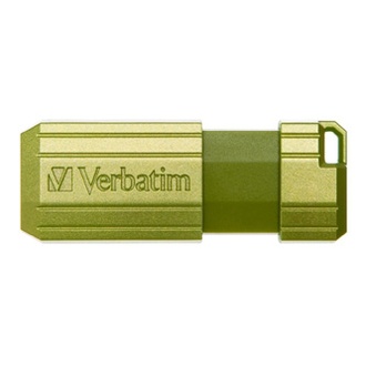 Papírenské zboží - Verbatim USB flash disk, 2.0, 32GB, Store,N,Go PinStripe, zelený, 49958, pro archivaci da