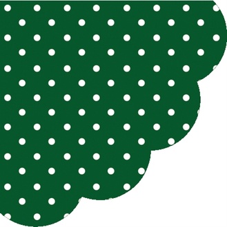 Papírenské zboží - Ubrousky PAW R 32 cm Dots Dark Green