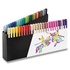 Papírenské zboží - Faber-Castell Black Edition Brush Markers - Ständer, 50 Farben