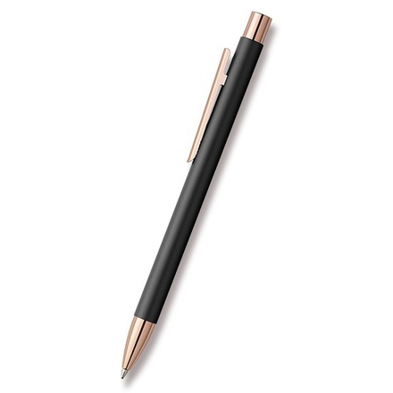 Papírenské zboží - Faber-Castell Neo Slim Metal Black Rosegold kuličková tužka