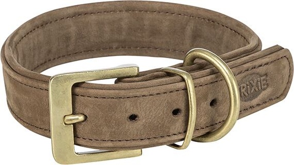 Papírenské zboží - Obojek PURE kožený, hnědáL: 47-54 cm/ 40 mm