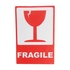 Papírenské zboží - Selbstklebende Transportetiketten FRAGILE / Zerbrechlich (roter Becher) 80 x 120 mm, 200 Stück 
