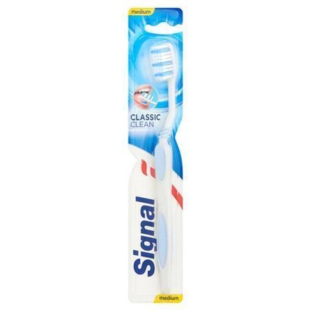 Papírenské zboží - Zubní kartáček "Classic Clean", střední tvrdost, SIGNAL