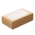 Papírenské zboží - ECO-Papierbox für Makronen 180x55x55 mm braun mit Fenster [50 Stück]