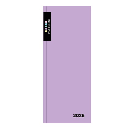 Papírenské zboží - Diář PVC měsíční 2025 PASTELINI fialová