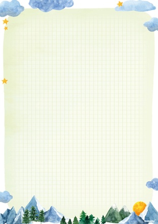 Papírenské zboží - Blok - A4 - Hory