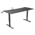 Papírenské zboží - ULTRADESK Spieltisch Ultradesk CRUISER BLACK, 160x70 cm, 66-82 cm