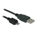 Papírenské zboží - USB Kabel (2.0), USB A M - microUSB M, 1.8m, schwarz, Logo