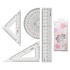 Papírenské zboží - Lineal M & G 15 cm Sakura, 4er-Set