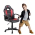 Papírenské zboží - Kinder-Gaming-Stuhl Red Fighter C5, schwarz-rot, + Mikrofon Marvo MIC-02