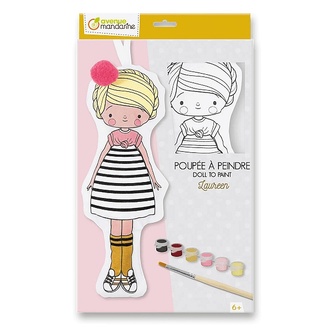 Papírenské zboží - Kreativní sada Avenue Mandarine Doll to Paint Laureen