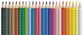Papírenské zboží - Faber-Castell 112424 Color Grip Buntstift, Papierbox 24 Stk