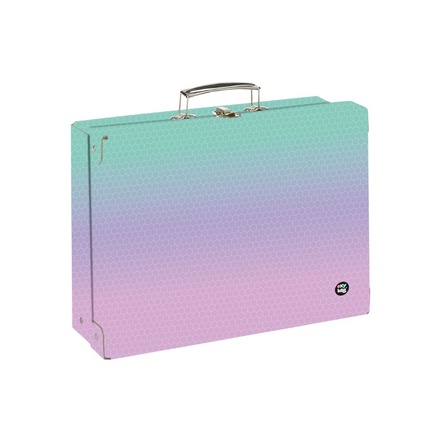 Papírenské zboží - Kufřík lamino hranatý A4 OXY NEXT Ombre Pink