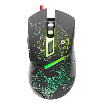 Papírenské zboží - Defender Myš Alfa GM-703L, 3200DPI, optická, 6tl., 1 kolečko, drátová USB, černá, herní,