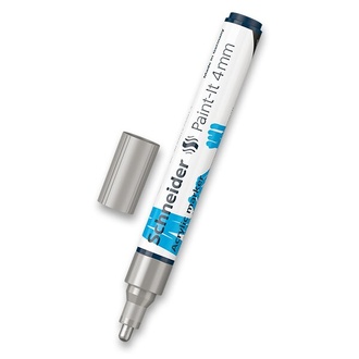 Papírenské zboží - Akrylový popisovač Schneider Paint-It 320 stříbrná