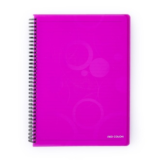 Papírenské zboží - Twin wire blok A5 PP NEO COLORI růžová