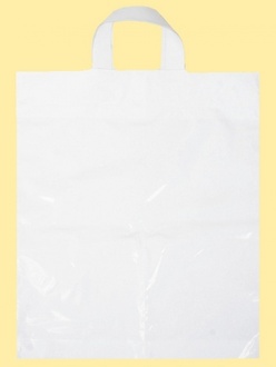 Papírenské zboží - Taška polyetylénová s uchem bílá [1 ks]