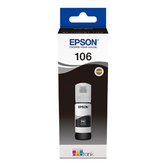 Papírenské zboží - Epson originální ink C13T00R140, 106, black, 70ml, Epson EcoTank ET-7700, ET-7750 Express
