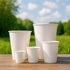 Papírenské zboží - Pappbecher weiß durchmesser 73mm 200ml `S: 0,18L/7oz` [50 St.]
