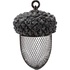 Papírenské zboží - Acorn – Vogelfutterspender, 700 ml/14 x 22 cm, Harz/Metall, braun/weiß