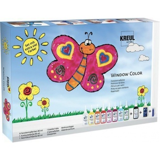 Papírenské zboží - Sada Barva na sklo Window Color pro mnoho malířů, Hobby Line
