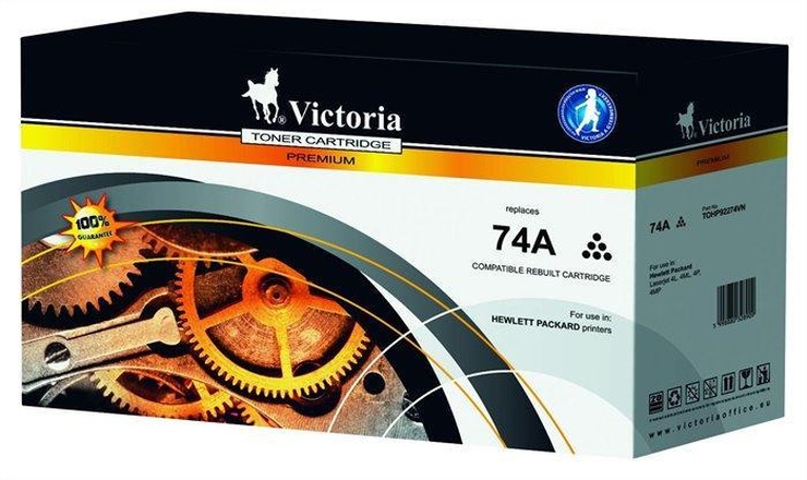 Papírenské zboží - Toner pro "LaserJet 4L, 4ML, 4P" tiskárny, VICTORIA Černá, 3 tis.stran