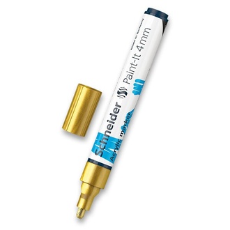 Papírenské zboží - Akrylový popisovač Schneider Paint-It 320 zlatá