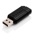 Papírenské zboží - Verbatim USB flash disk, USB 2.0, 8GB, PinStripe, Store N Go, schwarz, 49062, USB A, mit herausziehbarem Konnektro