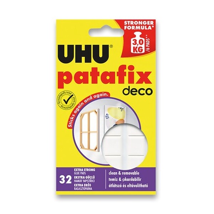 Papírenské zboží - Samolepicí guma Patafix Homedeco 32 ks