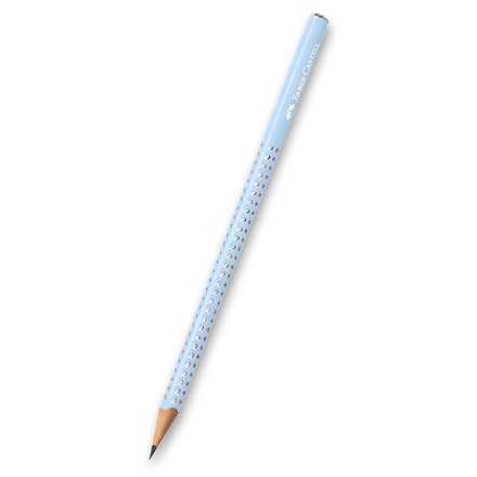 Papírenské zboží - Grafitová tužka Faber-Castell Sparkle - perleťové odstíny, sv. modrá