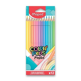 Papírenské zboží - Pastelky Maped Color'Peps Pastel 12 barev